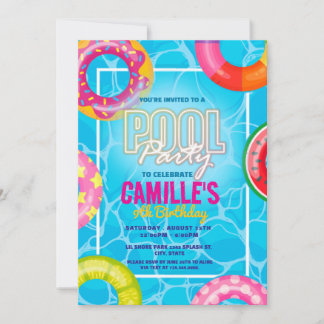 Pool Party Birthday Kaart