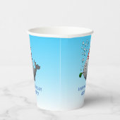 Pool Party Birthday Papieren Bekers (Rechts)