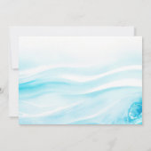 Pool Party Birthday Photo Invitation Kaart (Achterkant)