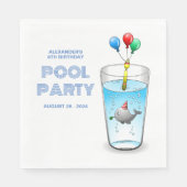 Pool Party Birthday Servet (Voorkant)
