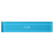 Pool Party Blue Personalized Name Bord