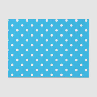Pool Party Blue Polka Dot Tissuepapier