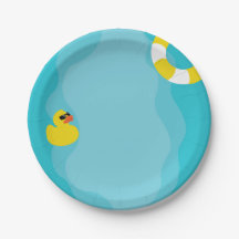 Pool Party Bord - Kinderen verjaardagsfeestje Bord