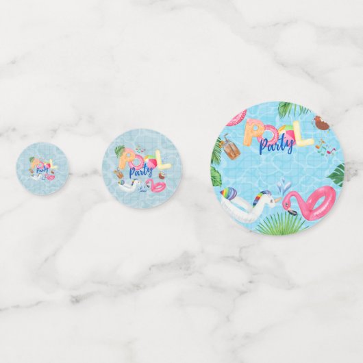 Pool Party Confetti (Voorkanten)