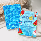 Pool Party Cool Fun Zomer Verjaardag Kaart