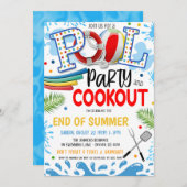 Pool Party et Invitation de cuisine (Devant / Derrière)