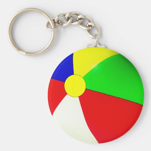 Pool Party Favors Beach Ball Sleutelhanger (Voorkant)