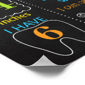 Pool party first verjaardagskaarbord poster (Hoek)