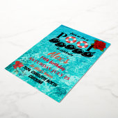 Pool Party Folie Uitnodiging (Gedraaid)