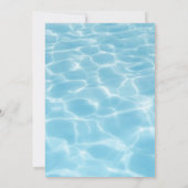 Pool Party fun Summer Birthday Kaart (Achterkant)