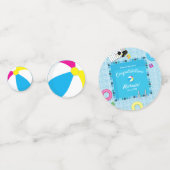 Pool Party Graduation Party Confetti (Voorkanten)