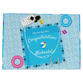 Pool Party Graduation Party Groot Cadeauzakje (Achterkant)