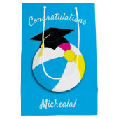 Pool Party Graduation Party Medium Cadeauzakje (Achterkant)