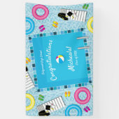 Pool Party Graduation Party Spandoek (Verticaal)