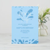 pool party invitation (Debout devant)