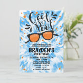 Pool Party Invitation Boy Cool van Pool Party by P Kaart (Staand voorkant)