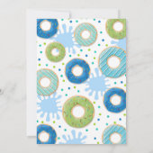 Pool Party Invitation Dunk and Donuts Pool Party Kaart (Achterkant)