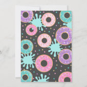 Pool Party Invitation Dunk and Donuts Pool Party Kaart (Achterkant)