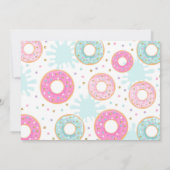 Pool Party Invitation Dunk and Donuts Pool Party Kaart (Achterkant)