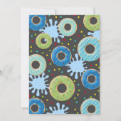 Pool Party Invitation Dunk and Donuts Pool Party Kaart (Achterkant)