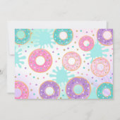 Pool Party Invitation Dunk and Donuts Pool Party Kaart (Achterkant)