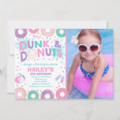 Pool Party Invitation Dunk Et Donuts Pool Party (Devant)