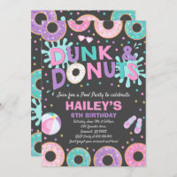 Pool Party Invitation Dunk Et Donuts Pool Party