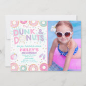 Pool Party Invitation Dunk Et Donuts Pool Party (Devant)