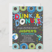 Pool Party Invitation Dunk Et Donuts Pool Party (Devant)