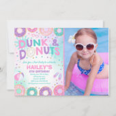 Pool Party Invitation Dunk Et Donuts Pool Party (Devant)
