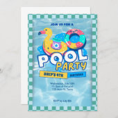 pool party invitation kaart (Voorkant / Achterkant)