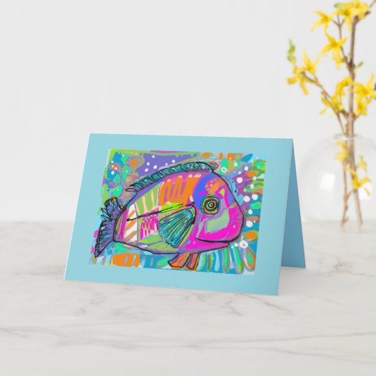 Pool Party Invitation Kaart (Gele Bloem)