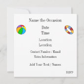 Pool Party Kaart (Achterkant)