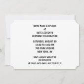 Pool Party Kaart (Achterkant)