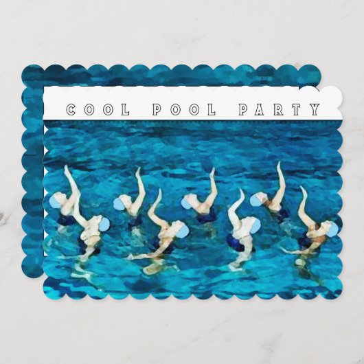 Pool Party Kaart (Voorkant / Achterkant)