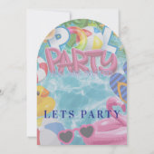 Pool party kids invitation  (Dos)