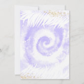 Pool Party of Birthday Paars Tie Dye Pool Kaart (Achterkant)