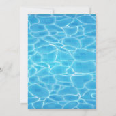 Pool Party Summer Birthday Invitation Kaart (Achterkant)