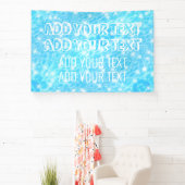 Pool party Summer party Beach bruiloft blauw water Spandoek (Insitu)