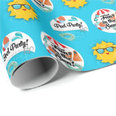 Pool Party - Swimming Birthday Decor Cadeaupapier (Rol Hoek)
