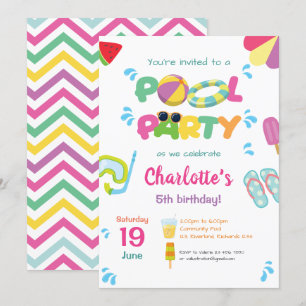 Pool Party Thema Kaart