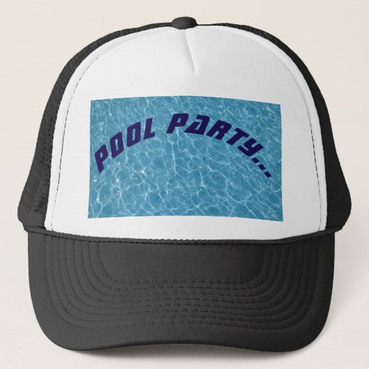 Pool Party Trucker Hat Trucker Pet (Voorkant)