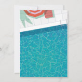 Pool Party Uitnodiging Strand Party Uitnodiging (Achterkant)