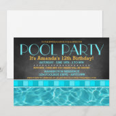 Pool Party-uitnodigingen Kaart (Voorkant / Achterkant)