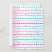 Pool Party Unicorn Anniversaire Fête Invitations F (Dos)