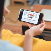 Pool Party Verjaardag Zomer Trendy Beach Balls Kaart