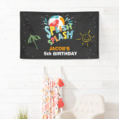 Pool party verjaardagsbanner Splish Splash Ball Bo Spandoek (Insitu)