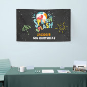 Pool party verjaardagsbanner Splish Splash Ball Bo Spandoek (Beurs)