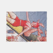 Pool Party  zwemmen Fleece Deken (Voorkant (Horizontaal))