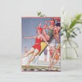 Pool Party zwemmen Kaart (Staand voorkant)